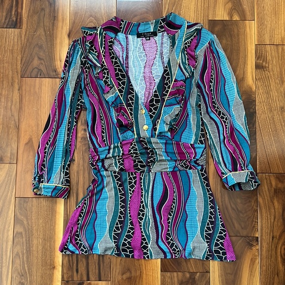 T~Bags Los Angeles long sleeve top. XS - Picture 9 of 12